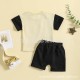 Cross-border newborn clothing for boys and girls, long-sleeved pullovers with rugby-printed MOM triangle jumpsuits.