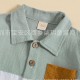 Cross-border children's suits: summer casual beach leaf and flower print short-sleeved lapel polo shirt.