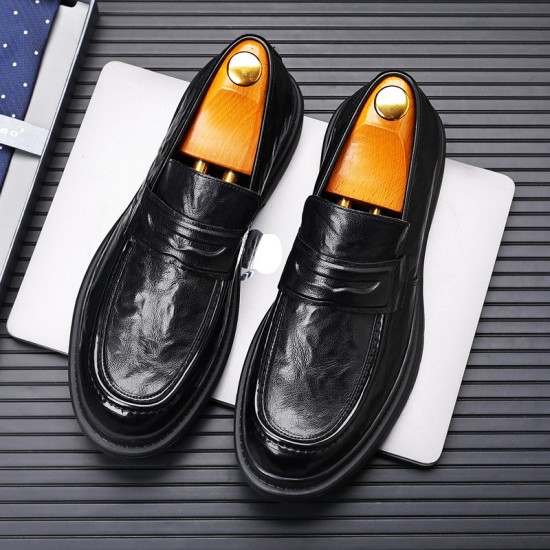 Top-grain sheepskin men's leather shoes, breathable, British-style men's trendy shoes, spring casual wholesale, genuine leather, new Korean-style men's shoes. Top-grain sheepskin men's leather shoes, breathable, British-style men's trendy shoes, spring casual wholesale, genuine leather, new Korean-style men's shoes.