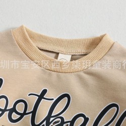 Cross-border children's clothing: One-year-old baby Halloween ghost print two-piece set, fashionable autumn and winter long-sleeved sweatshirt, wholesale factory.