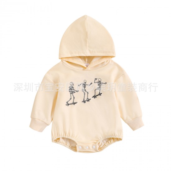 Cross-border Trade Children's Set: Fashionable Autumn/Winter Long-Sleeved Sweatshirt, Quirky Ghost Lettering Pants, and Two-Piece Outfit Set