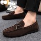 Cross-border delivery of summer men's breathable moccasins, slip-on casual shoes, trendy and versatile work shoes