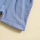 Boys' cross-border contrasting casual short-sleeved, two-piece set: round neck, pullover design