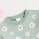 Cross-border autumn and winter new styles: baby girl's 1-6 month old romper, zippered romper with covered arms and legs, small floral print and headscarf.