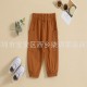 Cross-border Children's Clothing: Spring/Autumn Colorblock Cotton and Linen Stand-up Collar Loungewear, Long-sleeved Two-Piece Trousers for Boys Aged 1-3