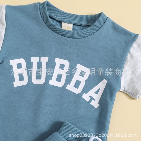Cross-border newborn clothing for boys and girls, long-sleeved pullovers with rugby-printed MOM triangle jumpsuits.