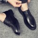 Men's casual business and formal leather shoes, genuine soft leather soles, casual cross-border men's shoes with built-in height-enhancing for work, weddings, and grooms