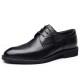Spring and summer men's leather shoes, new style business formal leather casual breathable men's British Korean-style pointed-toe wedding shoes.