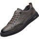 2023 Spring Top-Grain Cowhide Sneakers, Genuine Leather Men's Shoes, Live-Streaming Wholesale, Handmade Men's Slip-On Leather Shoes