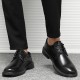 Cross-border delivery Men's business formal leather shoes, soft-soled, breathable casual shoes, youth black work shoes.