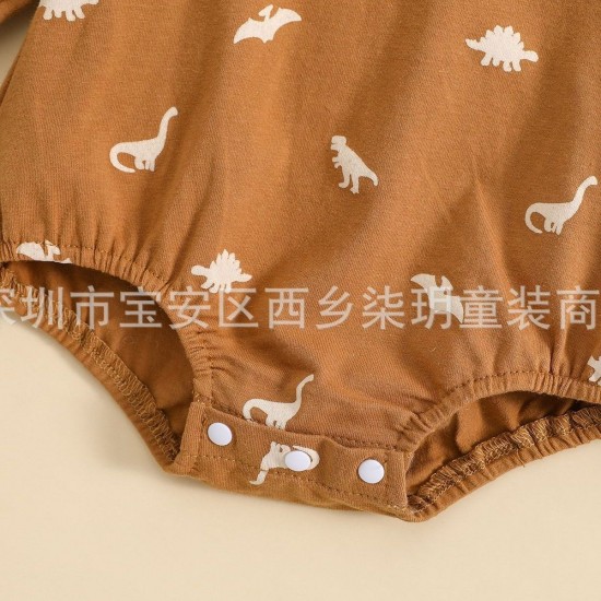 Cross-border girls' long-sleeved floral swimsuit, fresh-looking baby bodysuit in four colors.