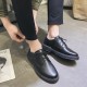 Cross-border Korean-style men's casual leather shoes, men's British black leather shoes, business formal, breathable work shoes.