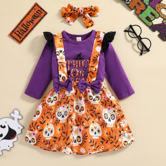 Foreign trade exclusive new autumn and winter girls' dress, European and American style, ribbed print patchwork long-sleeved dress for sisters, in stock