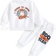Amazon Cross-border Children's Color-Contrast Sweatshirt Tracksuit 2023, Toddler Clothes, Boys' Autumn/Winter Two-Piece Set