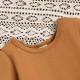 Children's Spring and Autumn New Three-Color Pure Cotton Simple Dress, Cross-Border Girls' Long-Sleeved Round Neck, Versatile A-Line Skirt