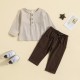 Cross-border foreign trade. 2023 Early Autumn New Boys' Loungewear, Lightweight, Casual, Three-Color Trouser Set, In-Stock Wholesale