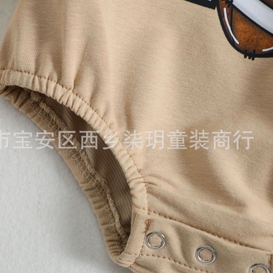 Cross-border children's clothing: One-year-old baby Halloween ghost print two-piece set, fashionable autumn and winter long-sleeved sweatshirt, wholesale factory.