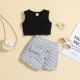 New arrivals: summer girls' casual letter-printed short-sleeved and long-sleeved two-piece set for wholesale and foreign trade