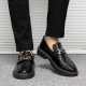 Spring and summer shiny casual leather shoes, men's slip-on loafers, youth Korean-style trendy British slip-on loafers.