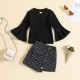 Cross-border supply: spring and autumn pink round-neck flying-sleeve romper with floral print and long-sleeved pants