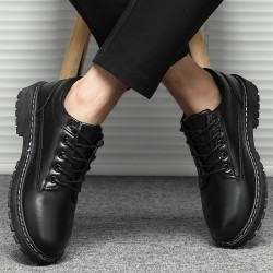 Men's business leather shoes, formal British-style casual shoes, delivery of thick-soled suit shoes for youth students