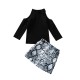 Foreign Trade Children's Clothing: New Fall/Winter Leopard Print Girl Letter Crew Neck Sweatshirt, Long Sleeve Crew Neck Top, In Stock