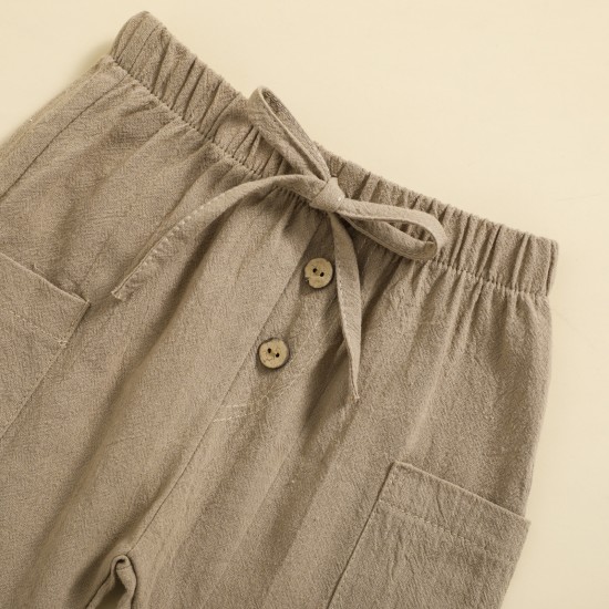 Cross-border foreign trade. 2023 Early Autumn New Boys' Loungewear, Lightweight, Casual, Three-Color Trouser Set, In-Stock Wholesale
