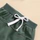 Cross-border Amazon: Solid color LOVE heart-shaped pullover sweatshirt for infants aged 3 months to 3 years, with fashionable spring and autumn sweatpants for baby girls.