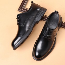 New autumn men's casual shoes, formal business and wedding shoes, factory wholesale, soft leather, soft-soled, fashionable shoes for men