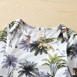 Spring, autumn, and winter children's clothing for export: rainbow embroidered long-sleeved sweatshirt, black top, geometric print, casual pants set.