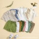 Foreign Trade Children's Set, 0-2 Year Old Baby Girls' Long-Sleeved Sweatshirt with Flying Sleeves and Solid Color Trousers, Two-Piece Set