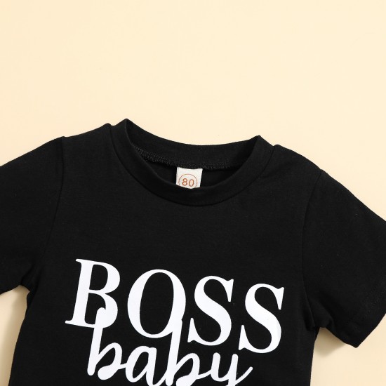 Cross-border supply: spring and autumn European and American style girls' hot Summer children's round-neck white letter-printed T-shirt for sale