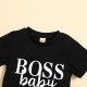 Cross-border supply: spring and autumn European and American style girls' hot Summer children's round-neck white letter-printed T-shirt for sale