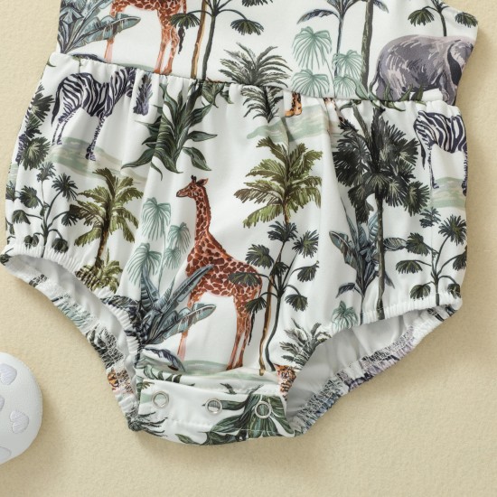 Foreign trade spring and autumn baby girls' clothing: rainbow print, round neck, buttoned, casual, comfortable long-sleeved sweatshirt set.