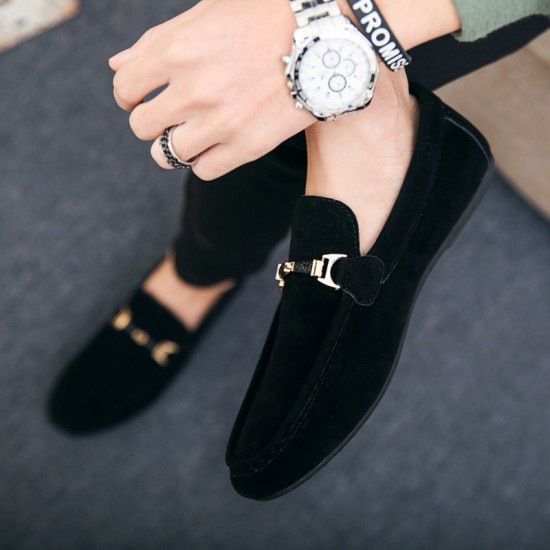 Cross-border shipping of spring and summer slip-on loafers, Korean-style trendy men's versatile casual moccasins, slip-on cloth shoes.