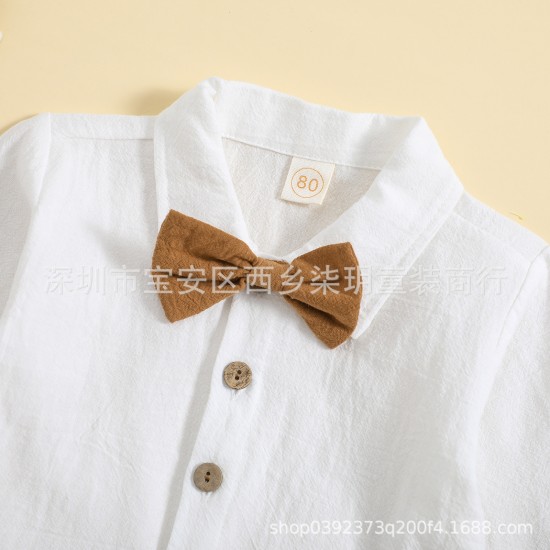 Cross-border children's clothing. New Spring/Autumn Boys' Lightweight Casual Solid Color Loungewear Sets, Wholesale Available