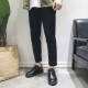 Cross-border Korean-style men's casual leather shoes, men's British black leather shoes, business formal, breathable work shoes.