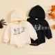 Cross-border Trade Children's Set: Fashionable Autumn/Winter Long-Sleeved Sweatshirt, Quirky Ghost Lettering Pants, and Two-Piece Outfit Set
