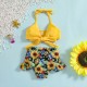 Cross-border iINS Style Girls' Floral Print Cross-Back Double Bow Swimsuit, Open-Back Lace Bodysuit Cross-border iINS Style Girls' Floral Print Cross-Back Double Bow Swimsuit, Open-Back Lace Bodysuit
